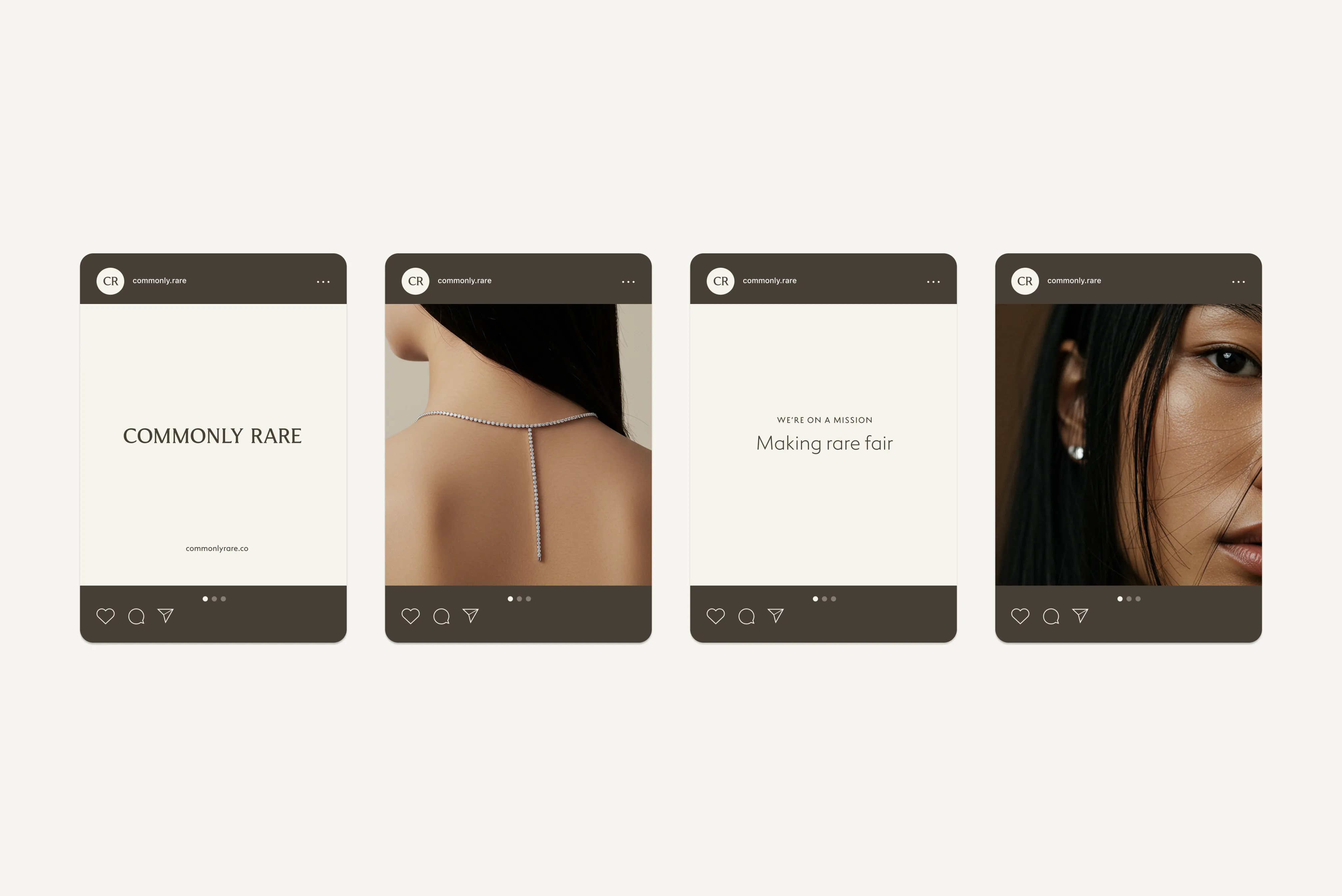 13 jewelry and lab grown diamond branding social media posts