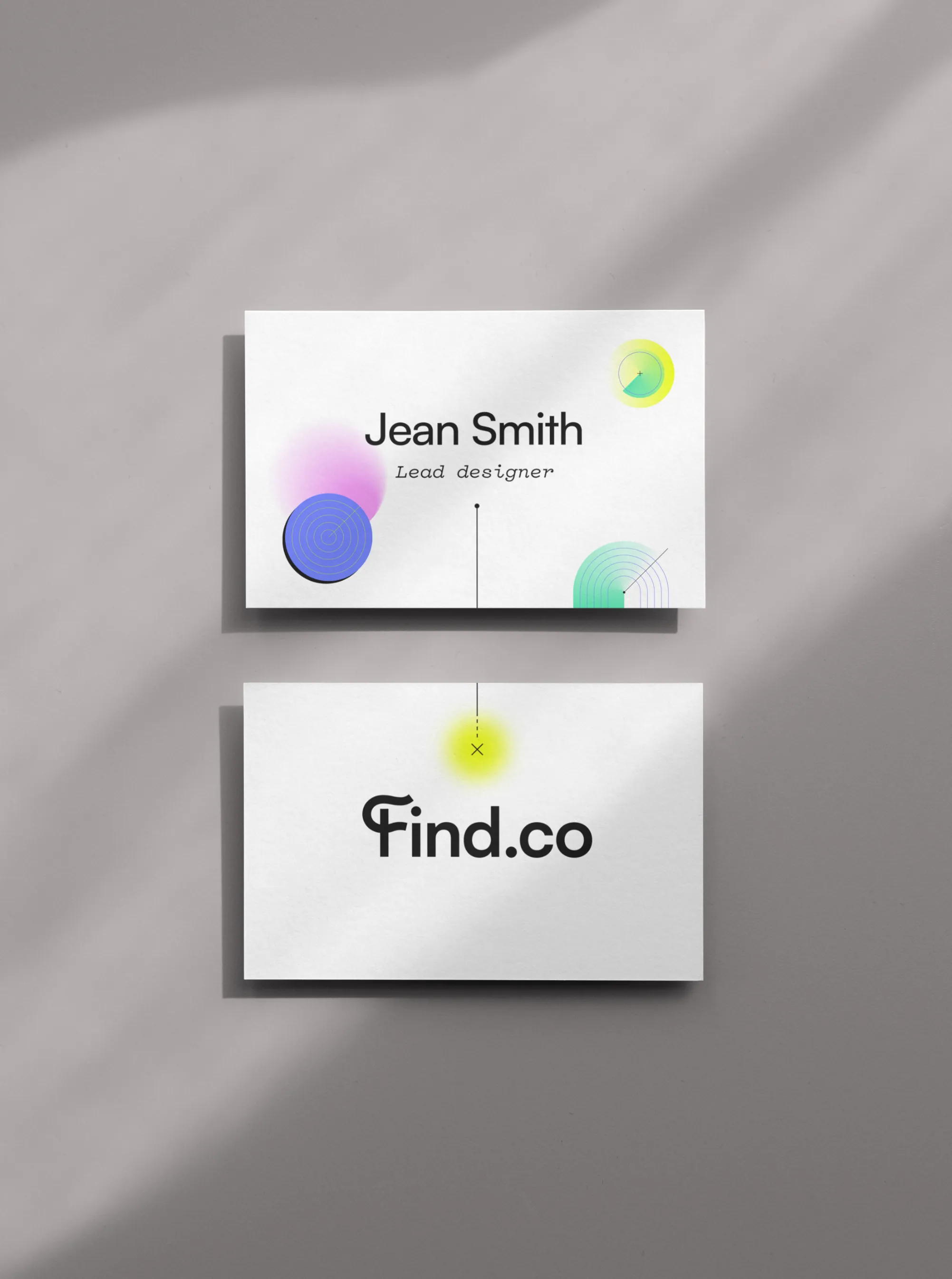 03 technology company branding business card