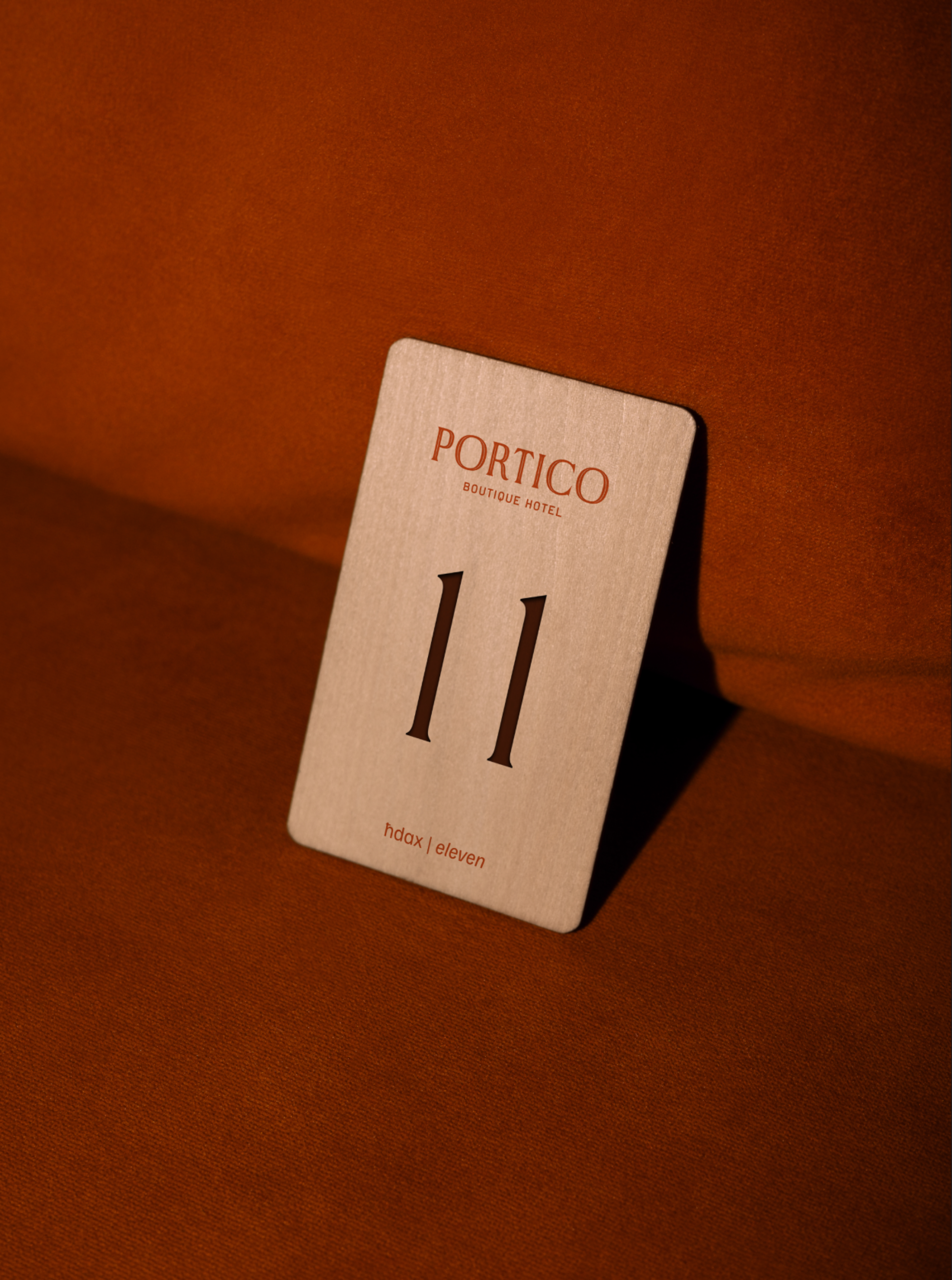 07 boutique hotel branding door number