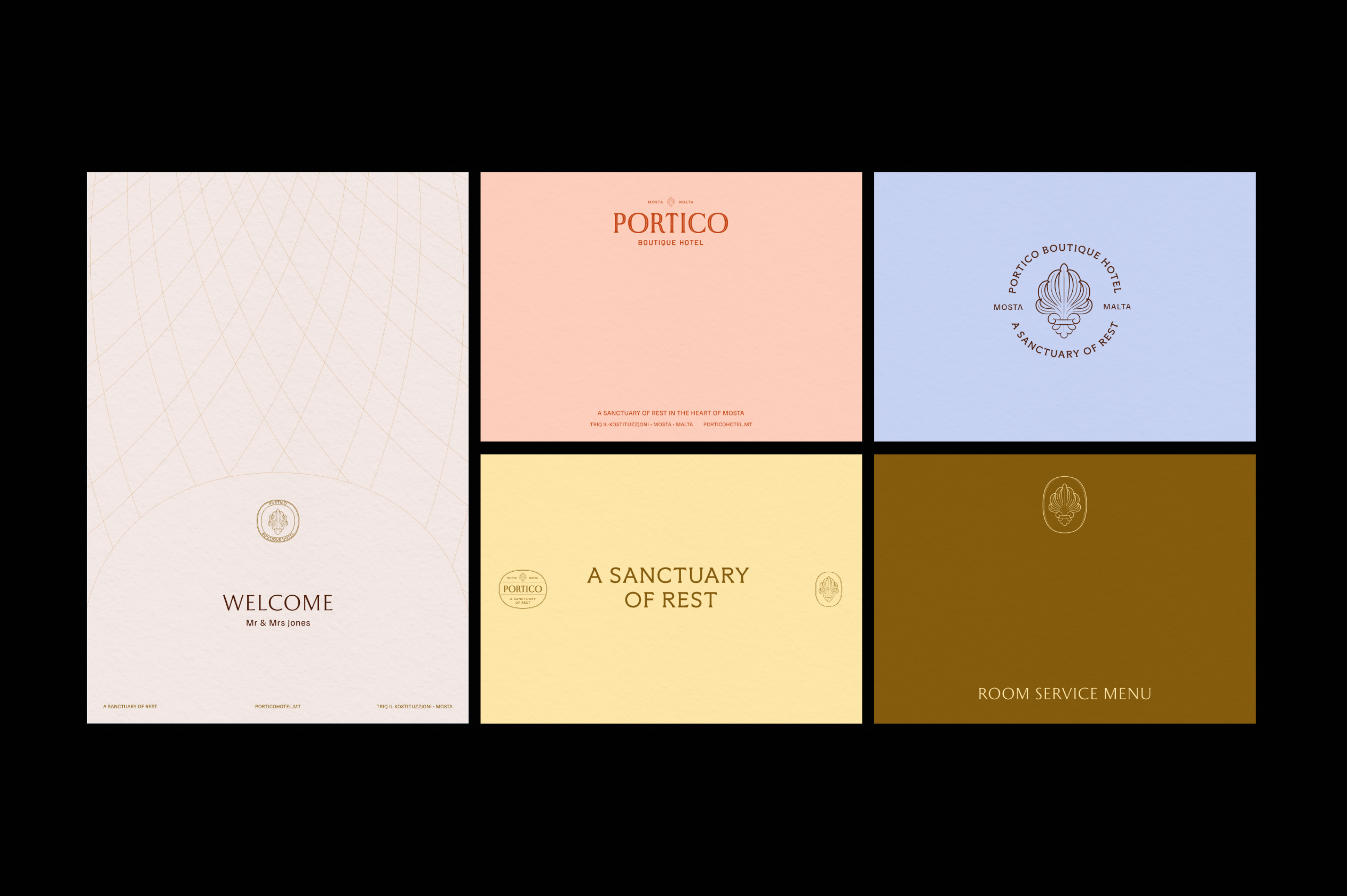 20 boutique hotel branding in room menus